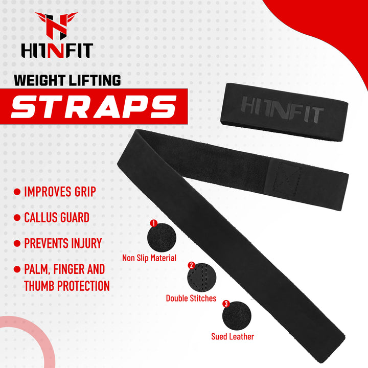 Leather Weightlifting Wrist Straps