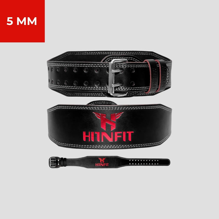 Classic Weightlifting Leather Belt (Black)