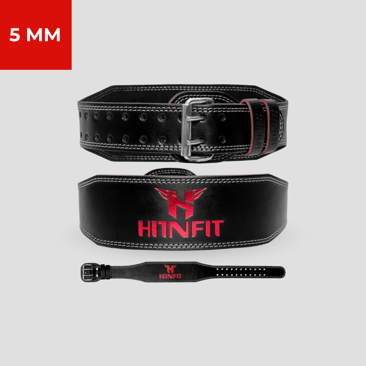 Classic Weightlifting Leather Belt (Black)