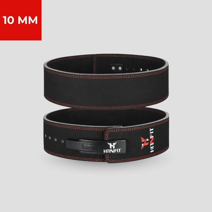 10mm Lever Belt - Black/Red