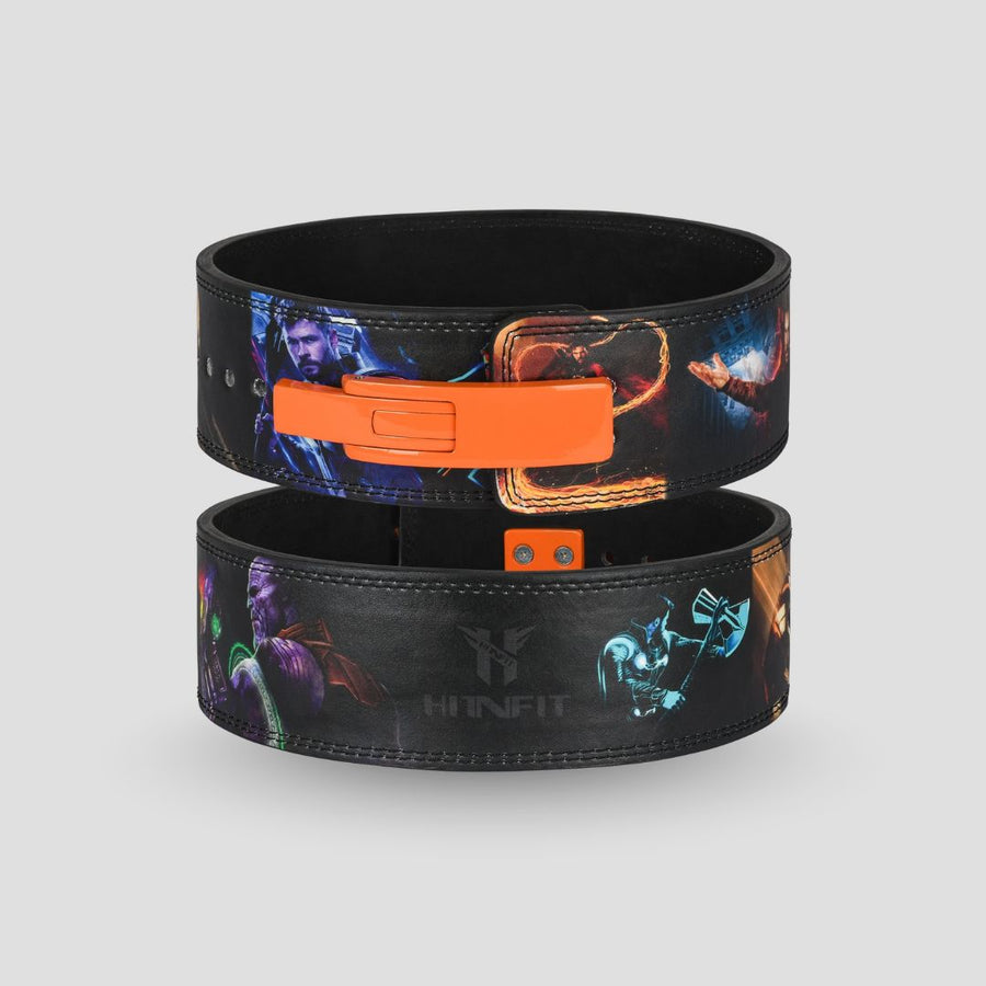 10mm Lever Belt (Avengers Superhero Theme) Orange color buckle