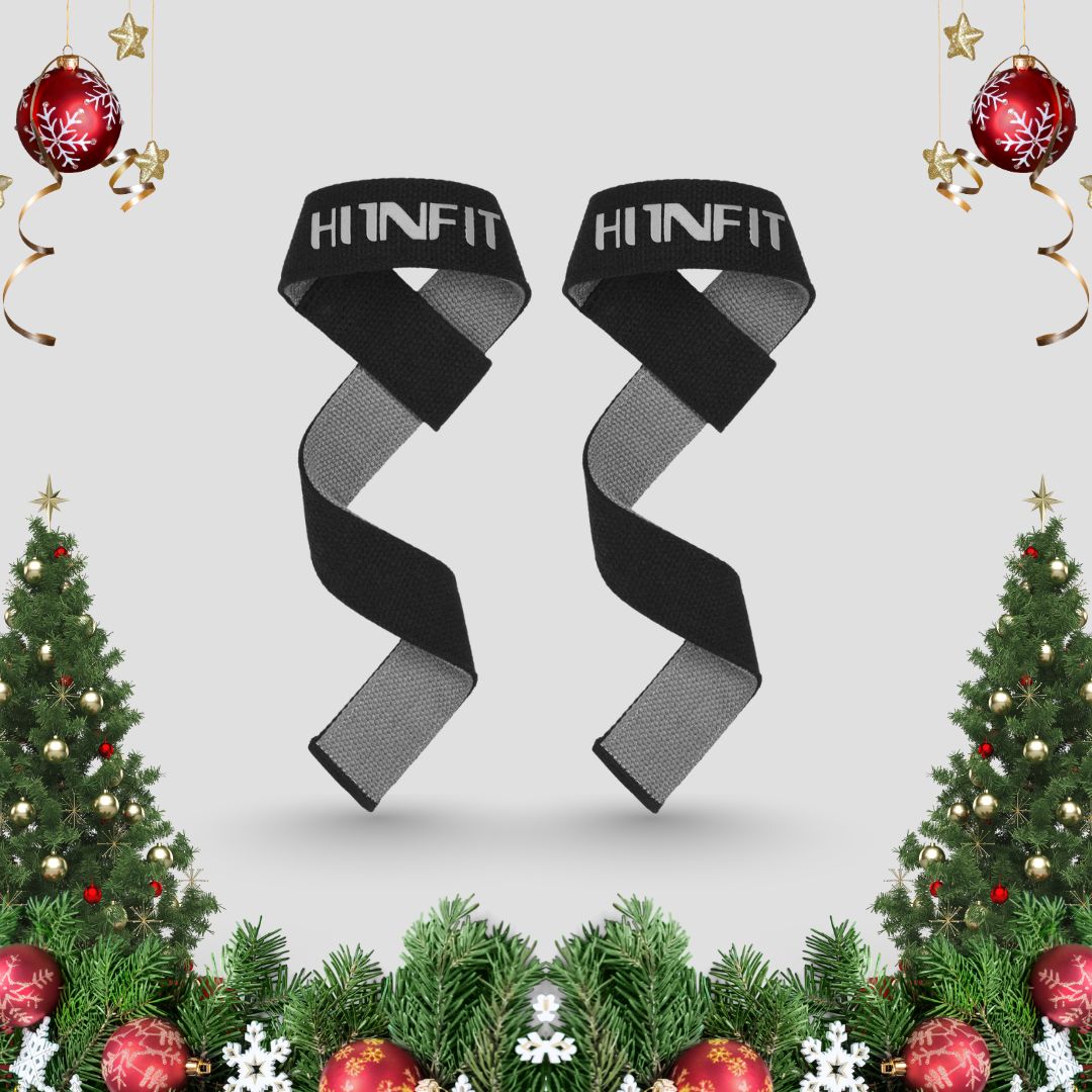 Dual-Ply Cotton Lifting Straps (Black/Gray - 24")