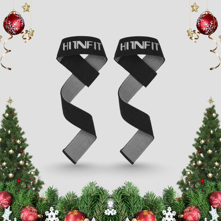 Dual-Ply Cotton Lifting Straps (Black/Gray - 24")