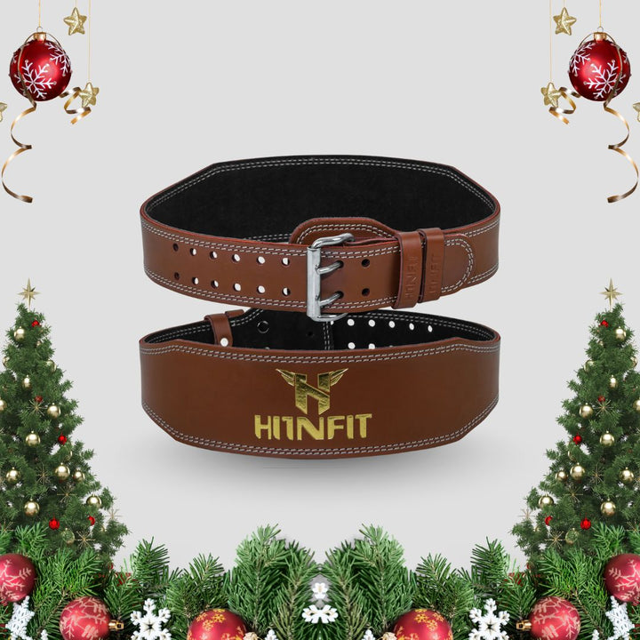 Classic Weightlifting Leather Belt (Brown)
