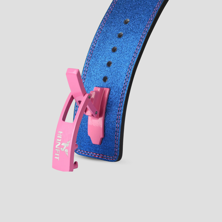 10mm Lever Belt (Sparkle Blue - Born to Squat)