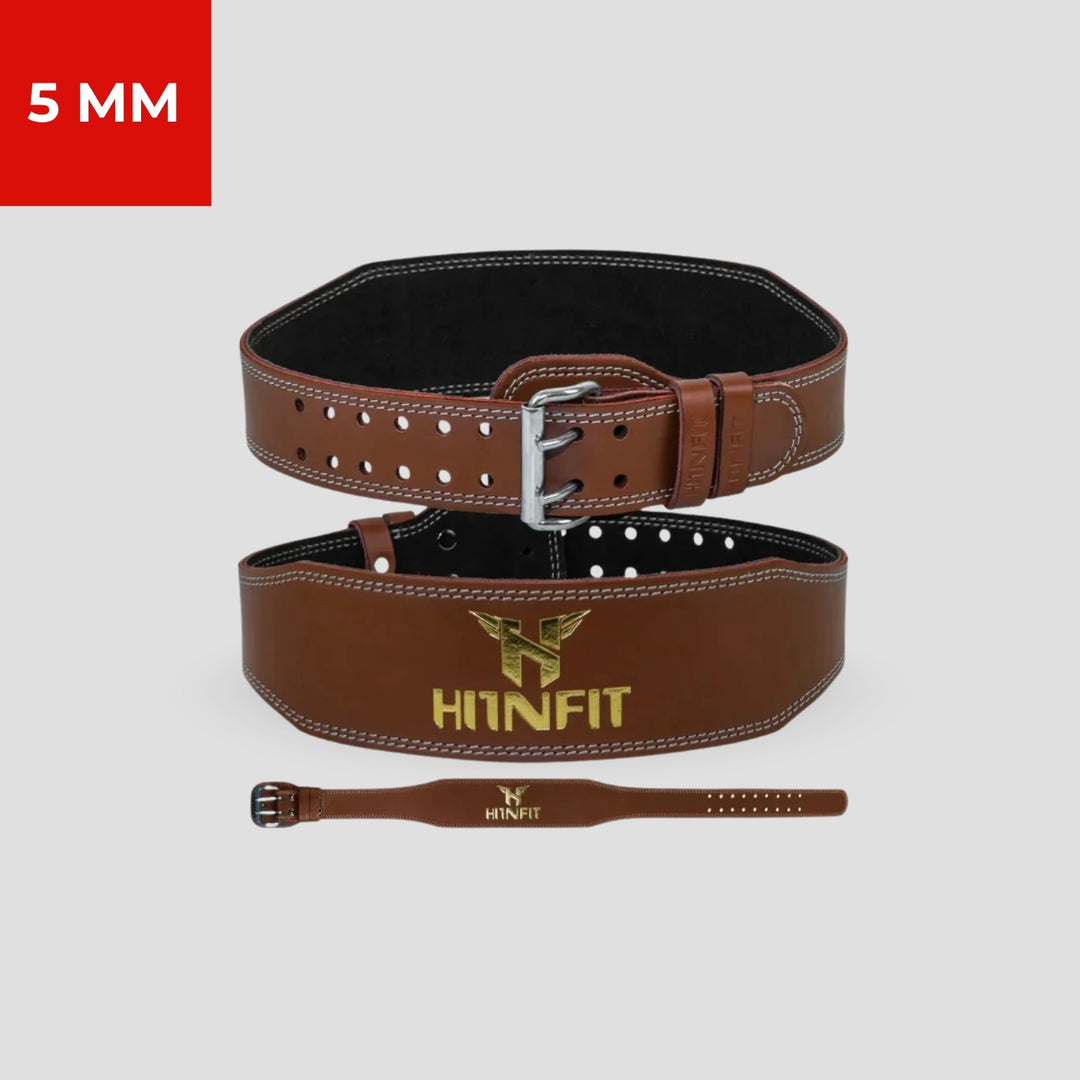 Classic Weightlifting Leather Belt (Brown)