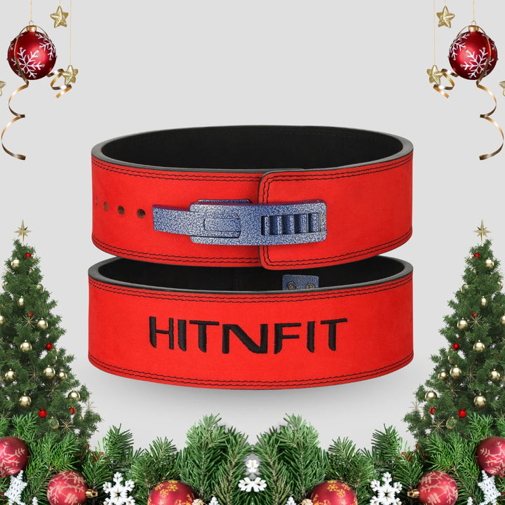 13mm Powerlifting Lever Belt - Premium Edition (Red/Black)