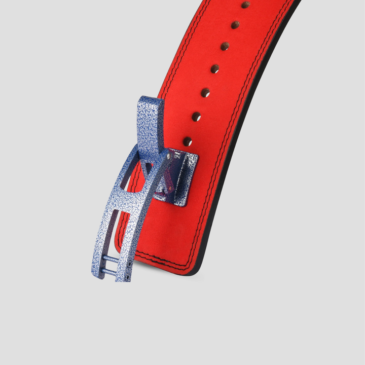 13mm Powerlifting Lever Belt - Premium Edition (Red/Black)