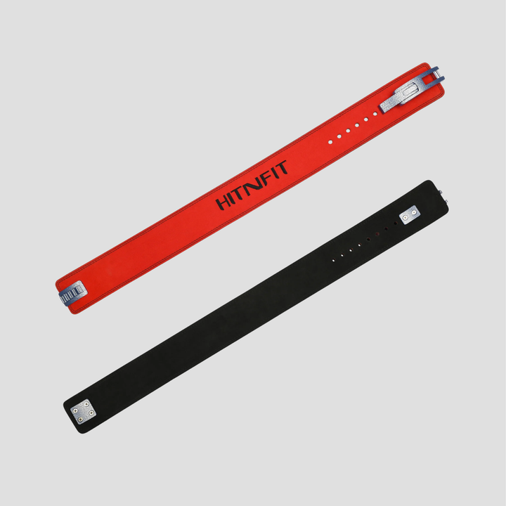 13mm Powerlifting Lever Belt - Premium Edition (Red/Black)
