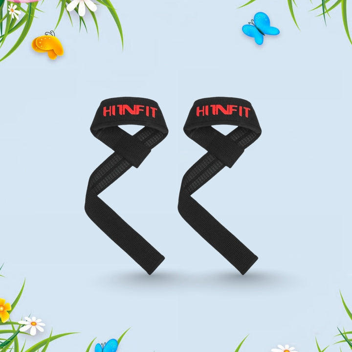 Cotton Lifting Wrist Straps (Neoprene Paded with DuraGrip)