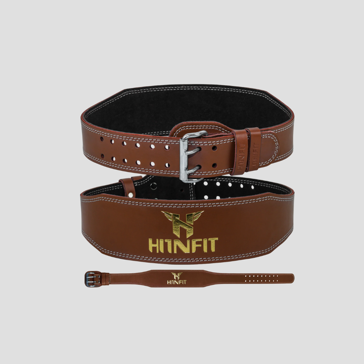 Classic Weightlifting Leather Belt (Brown)