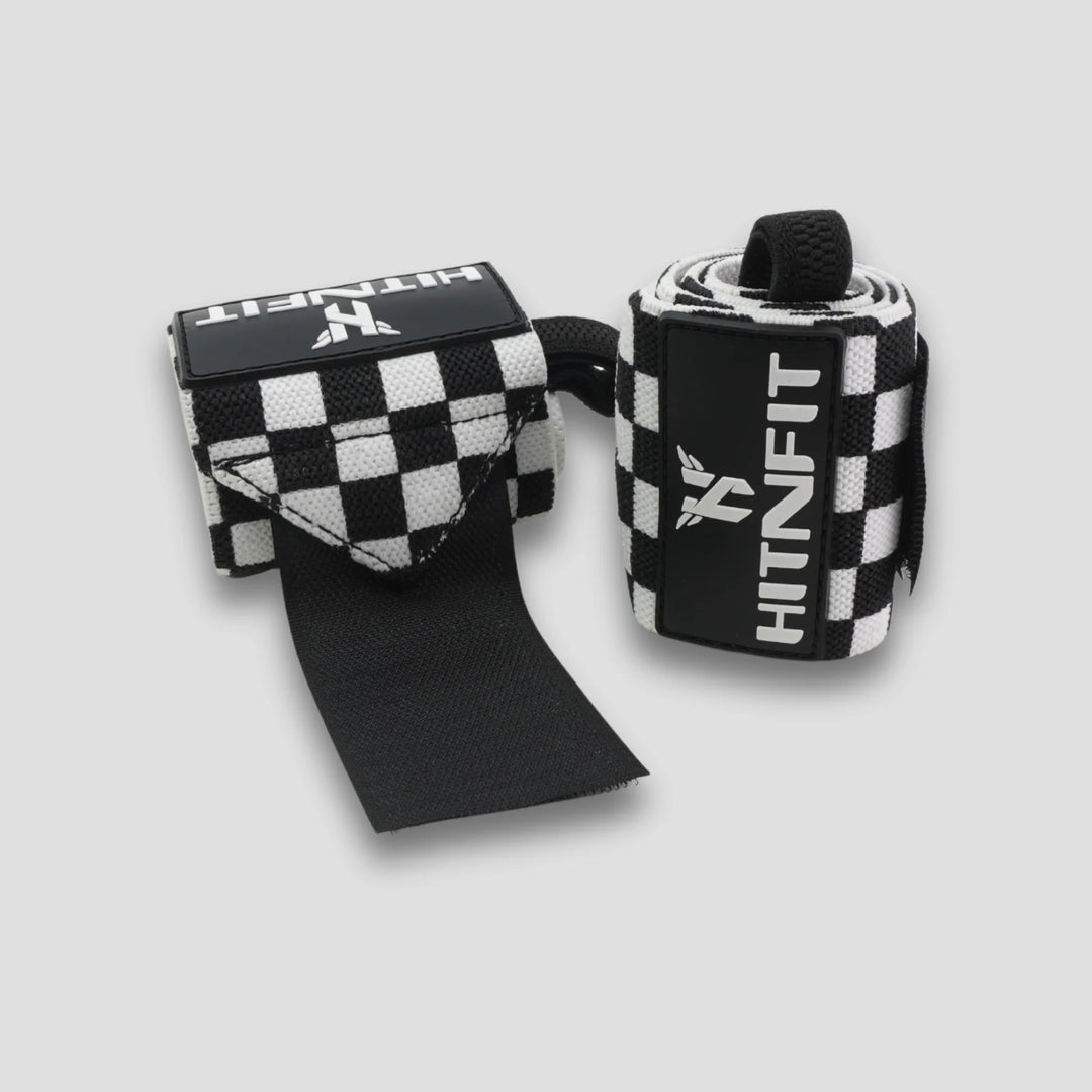 Weightlifting Wrist Wraps 18" (Medium - Checkered)