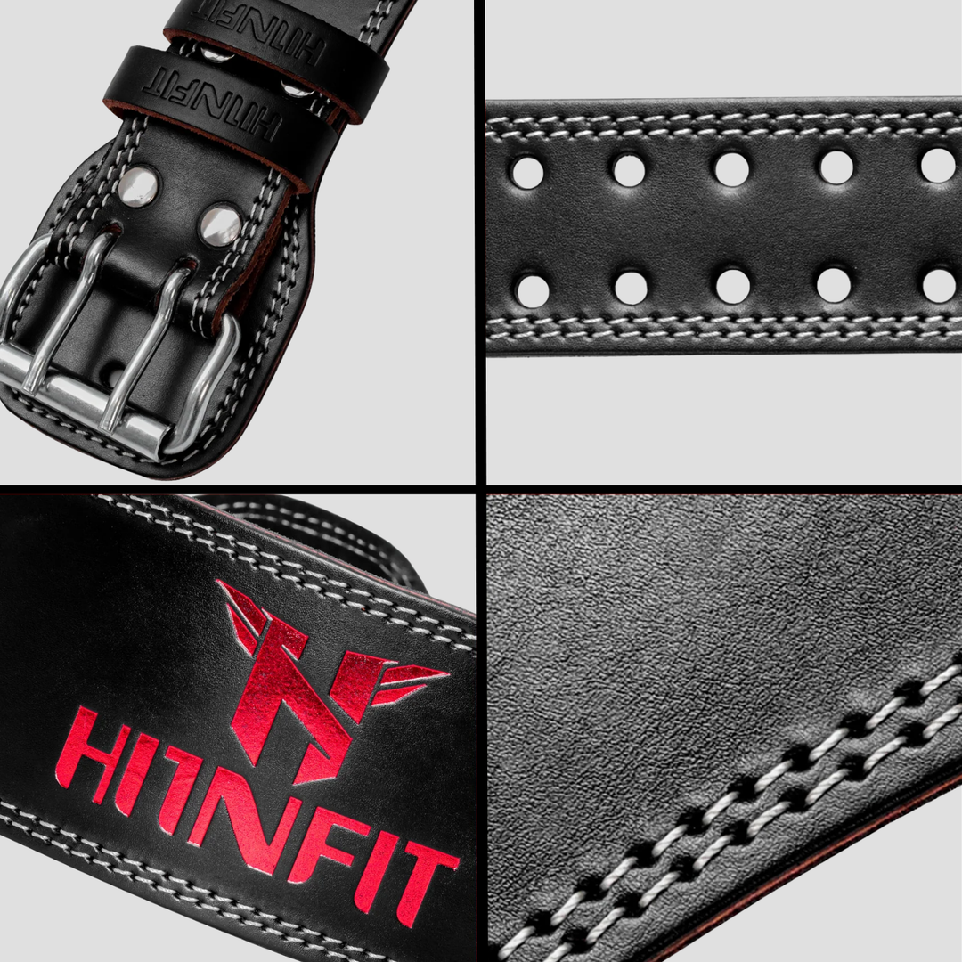 Classic Weightlifting Leather Belt (Black)