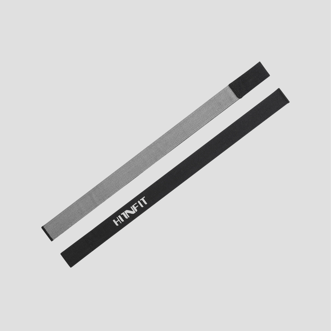 Dual-Ply Cotton Lifting Straps (Black/Gray - 24")