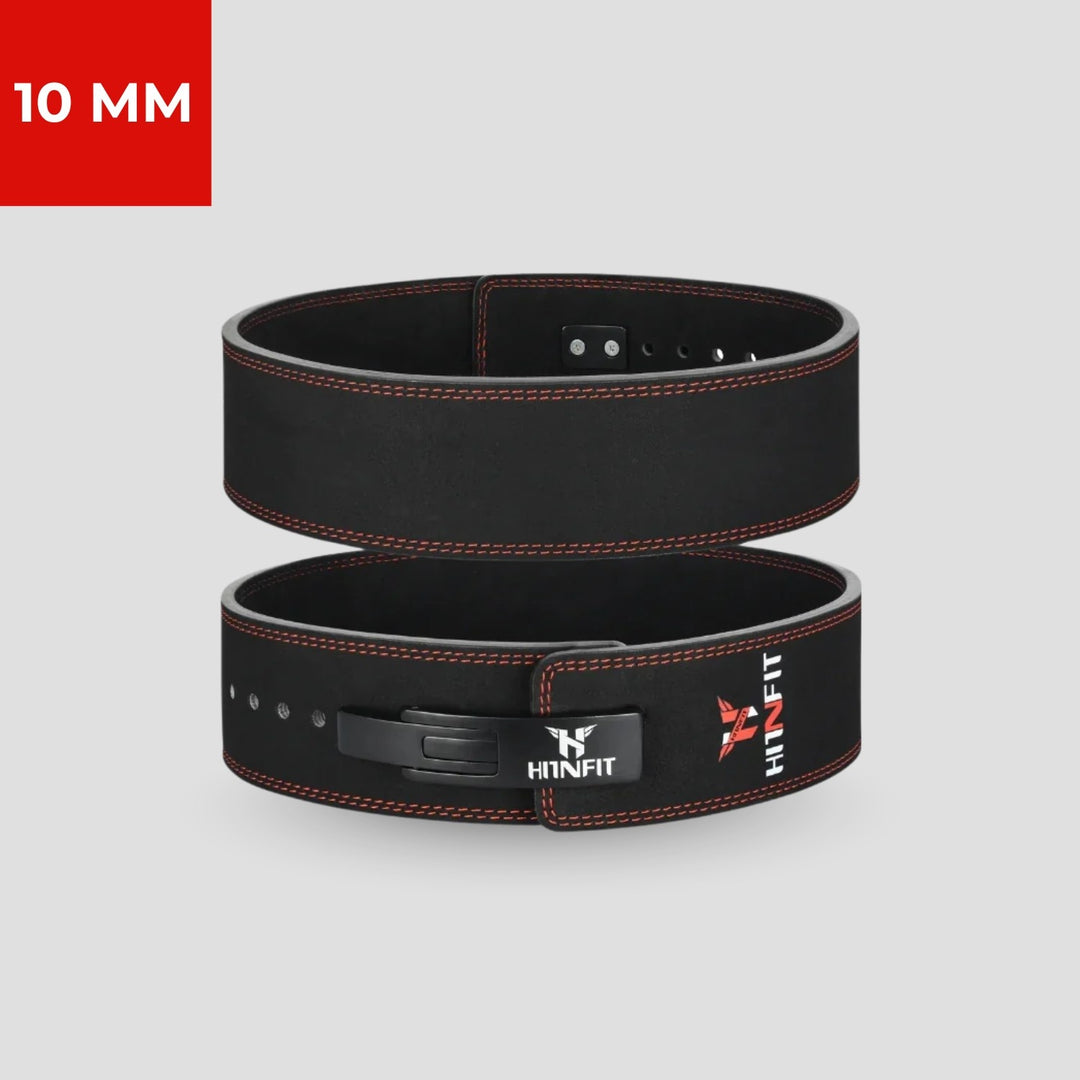 10mm Lever Belt - Black/Red