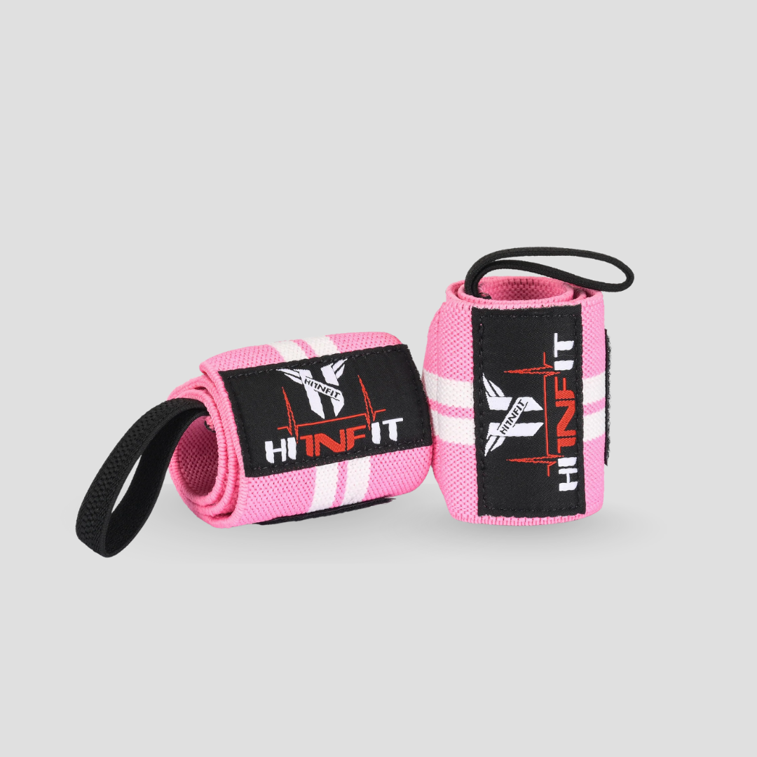 Ultra Heavy Duty Weightlifting Wrist Wraps - 18" (Pink)