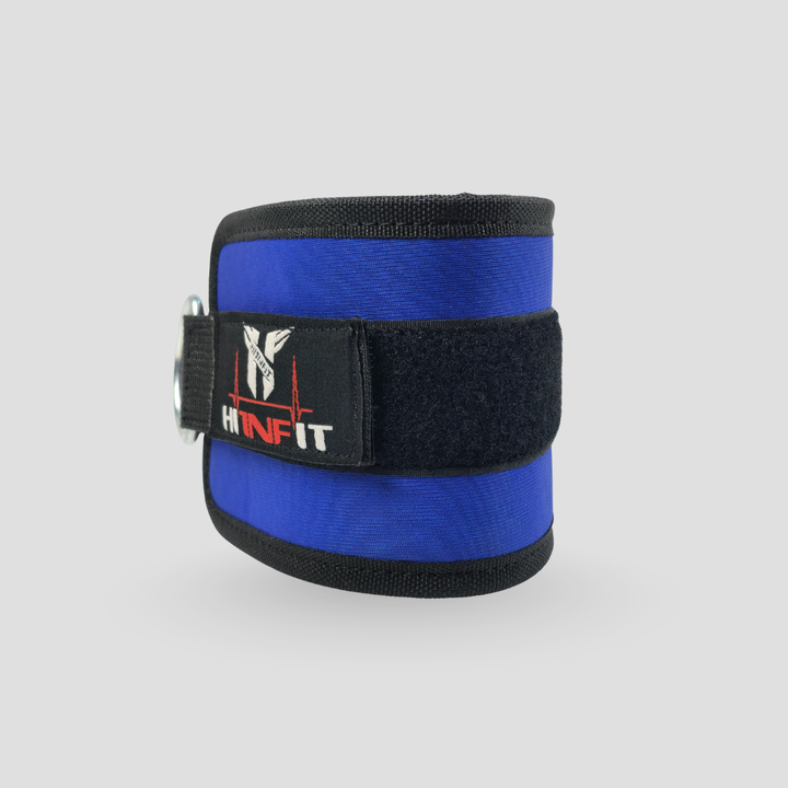 Unisex Cable Machine Ankle Straps (Blue/Black)