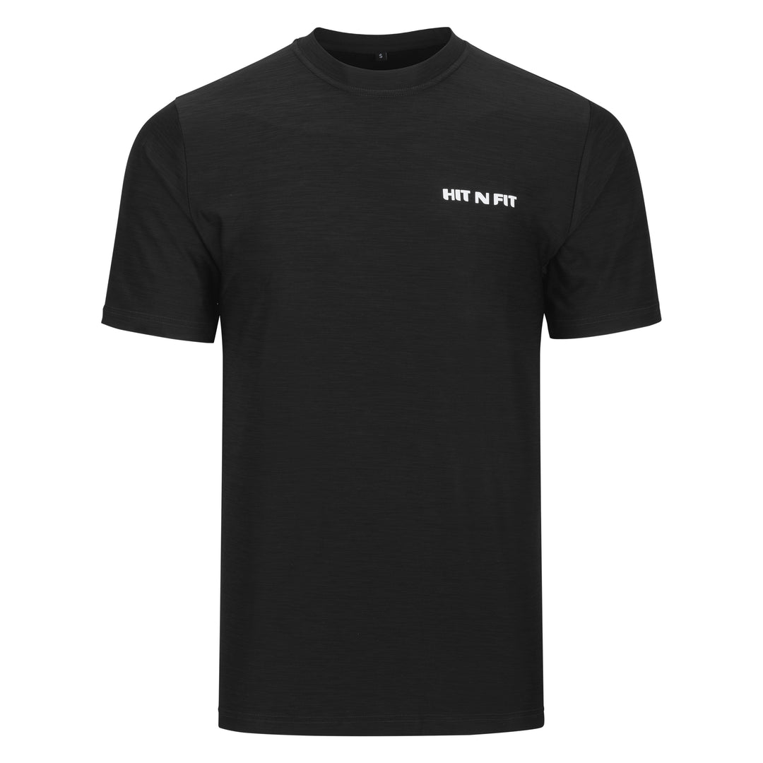 HIT N FIT Black Dri-Fit T-Shirt