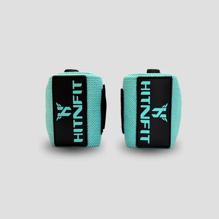 Weightlifting Wrist Wraps 18" (Heavy - Aqua)